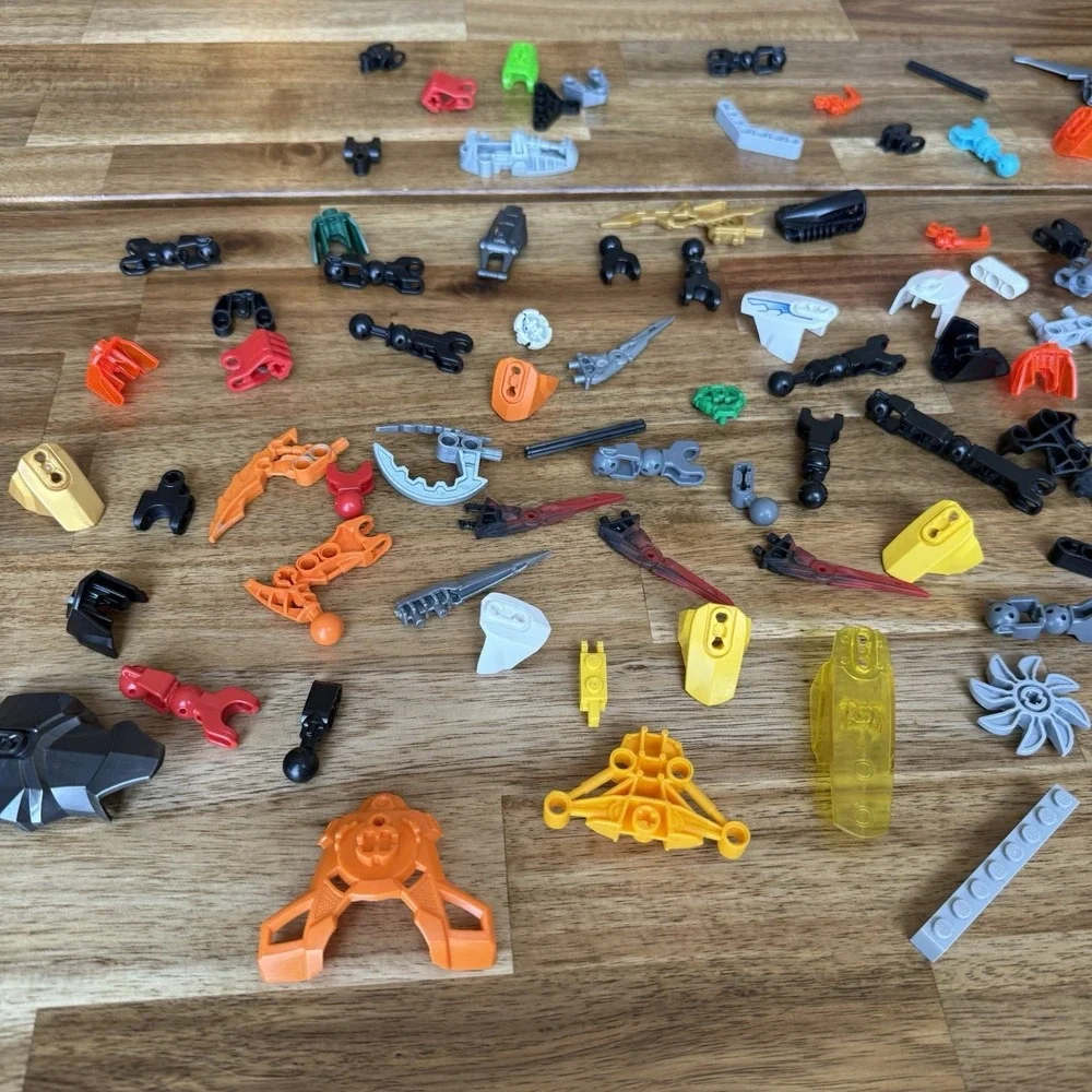 LEGO BIONICLE Hero Factory Bulk Lot of 100 Parts & Pieces - SEE PICTURES AS IS!